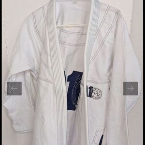 White Men’s Kimono Jacket - Unbranded